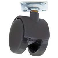 two wheel plate caster, 2in. brass