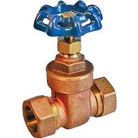 Compression Gate Valve, 1/2in. Brass