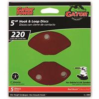 8880718 - 5IN 220GRIT 5HOLE HK/LOOP 5PK