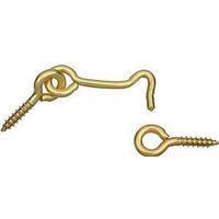 Hook & Eye, 1 1/2" Brass