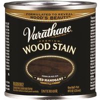 varathane wood stain, 1/2 pt red mahogany