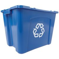 RECYCLE BOX 14GAL BLUE STACKNG