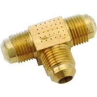 brass flare tee, 1/2in.