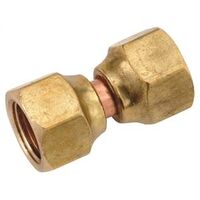 Brass Swivel Flare Connector, 1/4in.