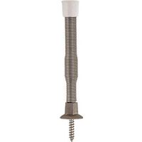 spring door stop, satin nickel