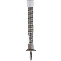 Spring Door Stop, Satin Nickel