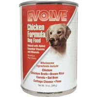 evolve chicken formula dog food, 14 oz