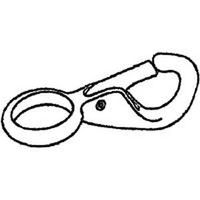 rigid round eye quick snap, 5/8in. bronze