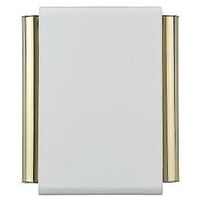 Door Chime, White & Brass