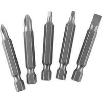 Screwdriver Bit Set, 2in. 5 Pc