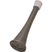 spring door stop, antique brass