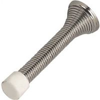 heavy duty spring door stop, satin nickel