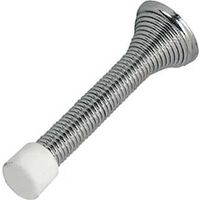 Heavy Duty Spring Door Stop, Satin Nickel