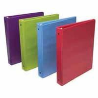 vinyl binder, 1in. assorted colors