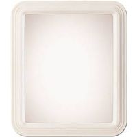 9029364 - WHITE RECTANGLE MIRROR 12"X14"