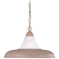 one light chandelier cobblestone alabaster