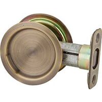 pocket door passage latch - round