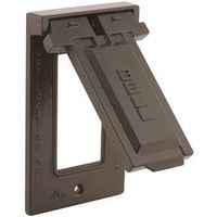 9085440-GFCI VERT 1GANG COVER BRONZE