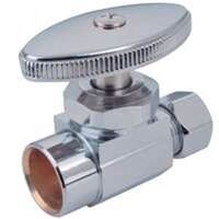 Sweat Straight Stop Valve, 1/2" x 3/8"