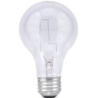 clear double life incandescent bulb, 75 watt