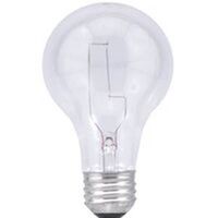 clear double life incandescent bulb, 75 watt