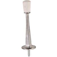 Rigid Door Stop, 3 1/8in. Satin Chrome