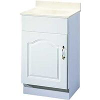 18in. x 16in. White Diplomat Vanity Combination