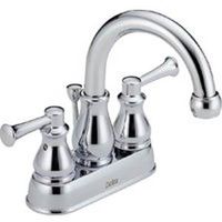 two handle lavatory faucet with pop up, chrome