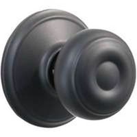 georgian passage knob set, matte black