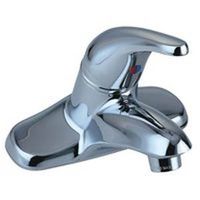 single handle lavatory faucet with pop up, 4in. chrome