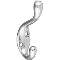 Coat & Hat Hook, Chrome