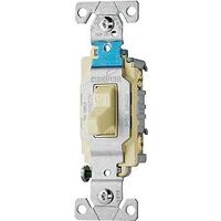 Quiet Toggle Light Switch, Almond