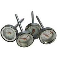 Mini Heat Thermometer, Stainless Steel 4 Pc