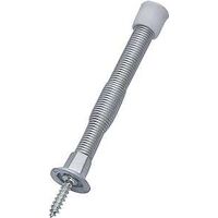 satin chrome spring door stop