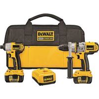dewalt li-ion cordless hammer drill & impact driver kit, 18v