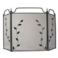 Three Panel Fireplace Screen, Bronze