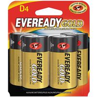 9214727 - EVRDY ALKALINE D BATTERY 4PK