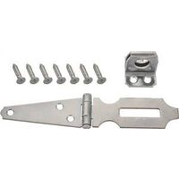 Fixed Staple Safety Hasp, 6in. Zinc