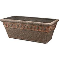 9233107 - 25IN RECTGL.PLANTER AGED BRONZ