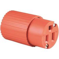 CONNECTOR 3WIRE 15A/125V ORG  