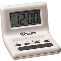 9236357 - WHT CELEBRITY GLO-CLOCK .8"LCD