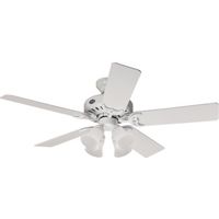 9242629-52IN STUDIO FAN WHITE W/LIGHT