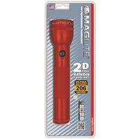 2d cell flashlight, red