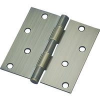 Antique Brass 4" Square Residential Hinge