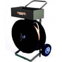 steel strapping cart, black
