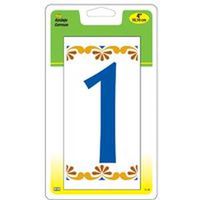 House Number 1, 4in. Ceramic Tile