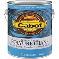 Cabot Water Based Polyurethane, 1 Gal Satin