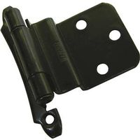 inset face mount hinge, oil rubbed bronze