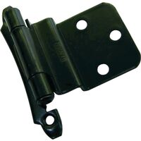 inset face mount hinge, oil rubbed bronze