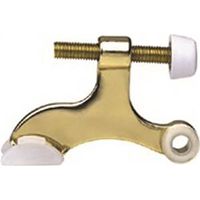 deluxe hinge pin door stop, polished brass